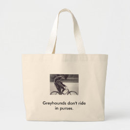 イギリスの自転車の人そして灰色、 ラージトートバッグ