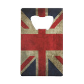 イギリスの英国国旗のイギリスのイギリスの旗 クレジットカード栓抜き (正面)