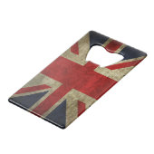 イギリスの英国国旗のイギリスのイギリスの旗 クレジットカード栓抜き (正面アングル)