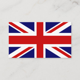 イギリスの英国国旗の旗の名刺のテンプレート 名刺