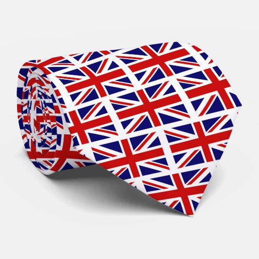 イギリスの英国国旗の旗パターン首のタイのギフトのアイディア ネクタイ (ロール)