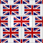 イギリスの英国国旗の旗パターンDIY生地の織物 ファブリック (タイル)