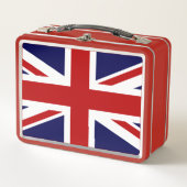 イギリスの英国国旗の旗 メタルランチボックス (正面)