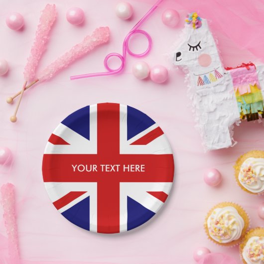 イギリスの英国国旗の紙のパーティーのプレート ペーパープレート (パーティー)