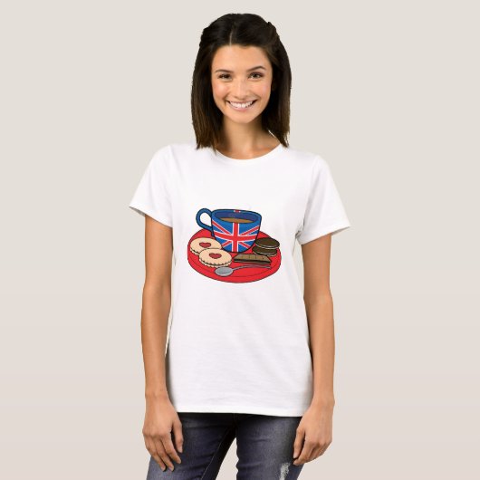 イギリスの茶時間 Tシャツ (正面フル)