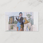 「イギリスの衣裳」からのウサギの女性、パブ 名刺 (裏面)