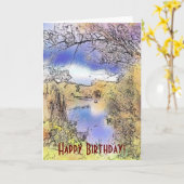 イギリスの見解 カード (黄色い花)