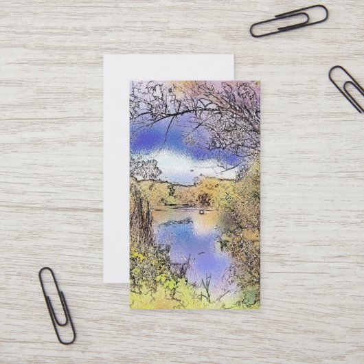 イギリスの見解 名刺 (正面/裏面インサイチュ)