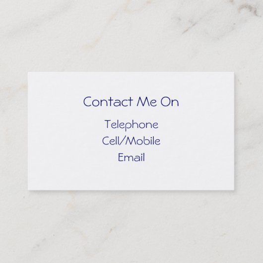 イギリスの見解 名刺 (裏面)