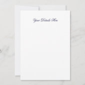 イギリスの見解 招待状 (裏面)