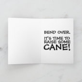 イギリスの規律 杖での誕生日カード カード (内部)