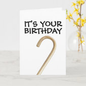 イギリスの規律 杖での誕生日カード カード (黄色い花)