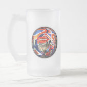 イギリスの観光事業 フロストグラスビールジョッキ (左)