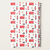 イギリスの記号のパターン プランナー手帳 (裏面)