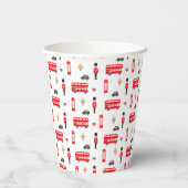 イギリスの記号のパターン 紙コップ (裏面)