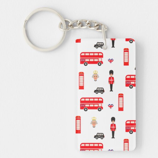 イギリスの記号パターン キーホルダー (正面)