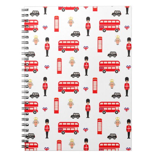 イギリスの記号パターン ノートブック (正面)