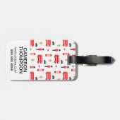 イギリスの記号パターン ラゲッジタグ (裏面横)