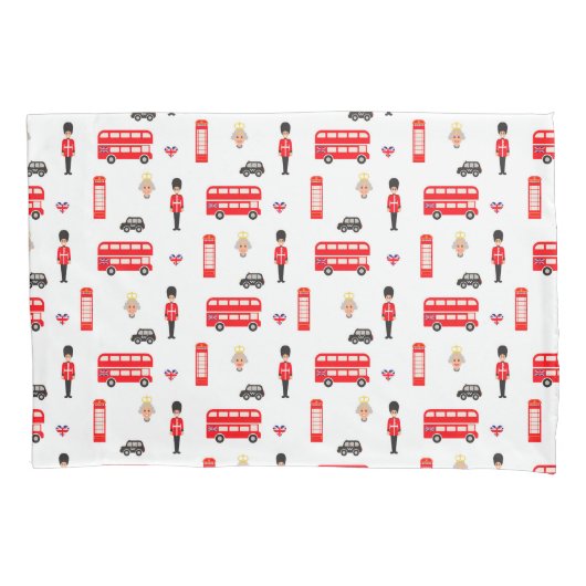 イギリスの記号パターン 枕カバー (正面左)