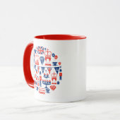 イギリスの記念祭アイコン マグカップ (正面左)