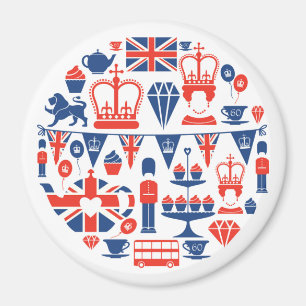 イギリスの記念祭アイコン マグネット