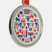 イギリスの記念祭アイコン メタルオーナメント (右)