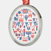 イギリスの記念祭アイコン メタルオーナメント (左)
