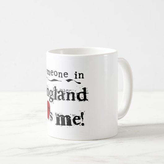 イギリスの誰かは私を愛します コーヒーマグカップ (正面右)
