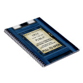 イギリスの警察公共呼出し箱の印のノート2 ノートブック (右側)