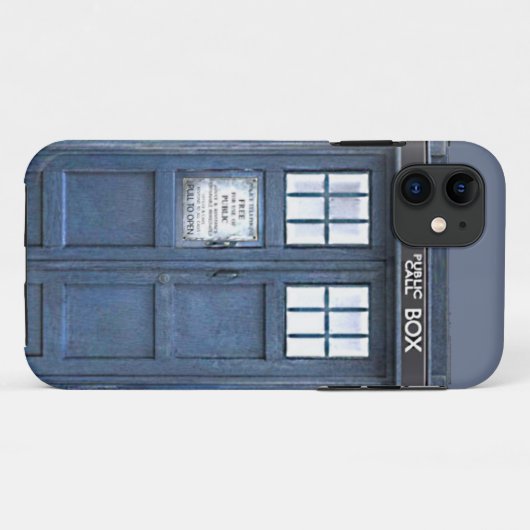 イギリスの警察公共呼出し箱の青いiPhone 5の箱 Case-Mate iPhoneケース (裏面(横))