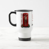 イギリスの赤い電話ボックスのカスタムなコーヒー・マグ トラベルマグ (左)