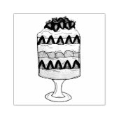 イギリスの軽食フルーツカスタードデザート ラバースタンプ (インプリント)