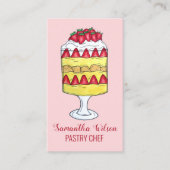 イギリスの軽食フルーツカスタードデザート 名刺 (正面)