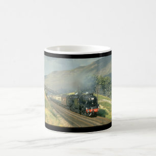 イギリスの鉄道の最後のsteam-hauled_Steamの列車 コーヒーマグカップ