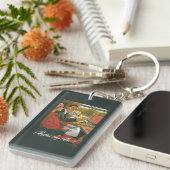 イギリスの鉄道は柵ポスターによってリラックスします キーホルダー (正面右)