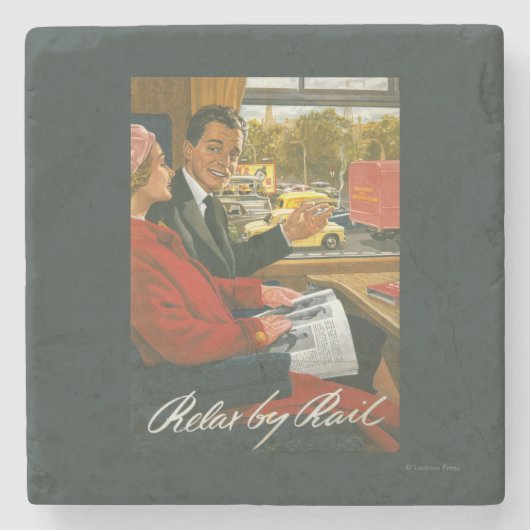 イギリスの鉄道は柵ポスターによってリラックスします ストーンコースター (正面)