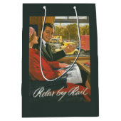 イギリスの鉄道は柵ポスターによってリラックスします ミディアムペーパーバッグ (正面)