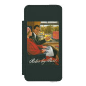 イギリスの鉄道は柵ポスターによってリラックスします INCIPIO iPhoneウォレットケース (フォリオ 正面)