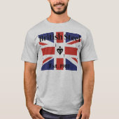 イギリスの鋼鉄オートバイのワイシャツ Tシャツ (正面)