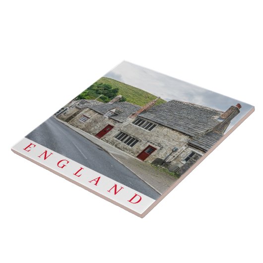 イギリスの陶磁器タイルの石のコテージ タイル (側面)