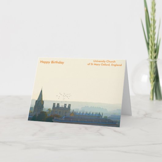イギリスの陸標のイメージ誕生日挨拶カード カード (正面)
