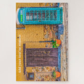 イギリスの電色彩の鮮やか話箱青、キプロス ジグソーパズル (縦)