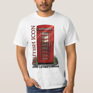 イギリスの電話ボックスのおもしろTシャツ Tシャツ