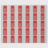 イギリスの電話ボックス ラッピングペーパー (フラット)