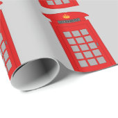 イギリスの電話ボックス ラッピングペーパー (ロールコーナー)