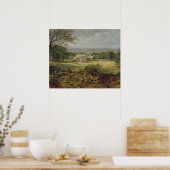 イギリスの風景と家、19世紀 ポスター (キッチン)