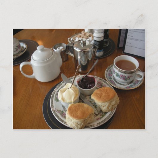 イギリスの風景、アフタヌーンティー ポストカード (正面)