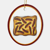 イギリスの食品を味わうHole Sausage セラミックオーナメント (左)