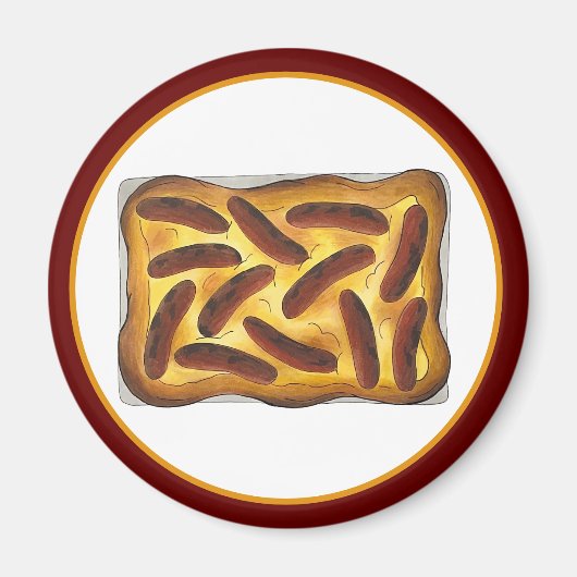 イギリスの食品を味わうHole Sausage マグネット (正面)