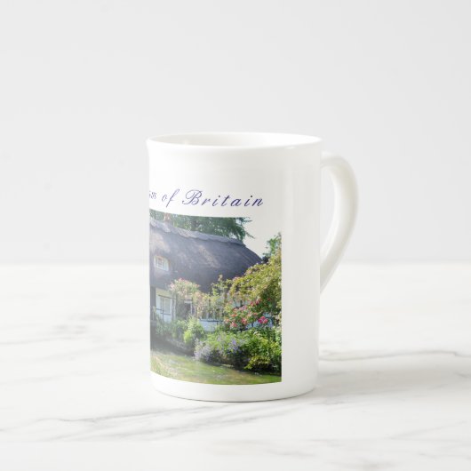 イギリスの骨灰磁器のコップ("私はイギリスの"夢を見ます) ボーンチャイナマグカップ (正面右)